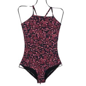 Albion Mini Roses Floral Swim Poolside No Underwire One Piece Swimsuit Women's M